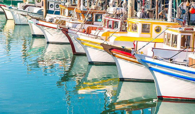 Monterey Fishermans Wharf at California